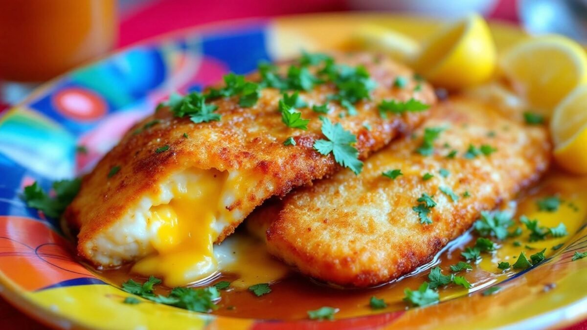 Aprenda a fazer peixe panga a milanesa com recheio de queijo, uma receita deliciosa e fácil de preparar!