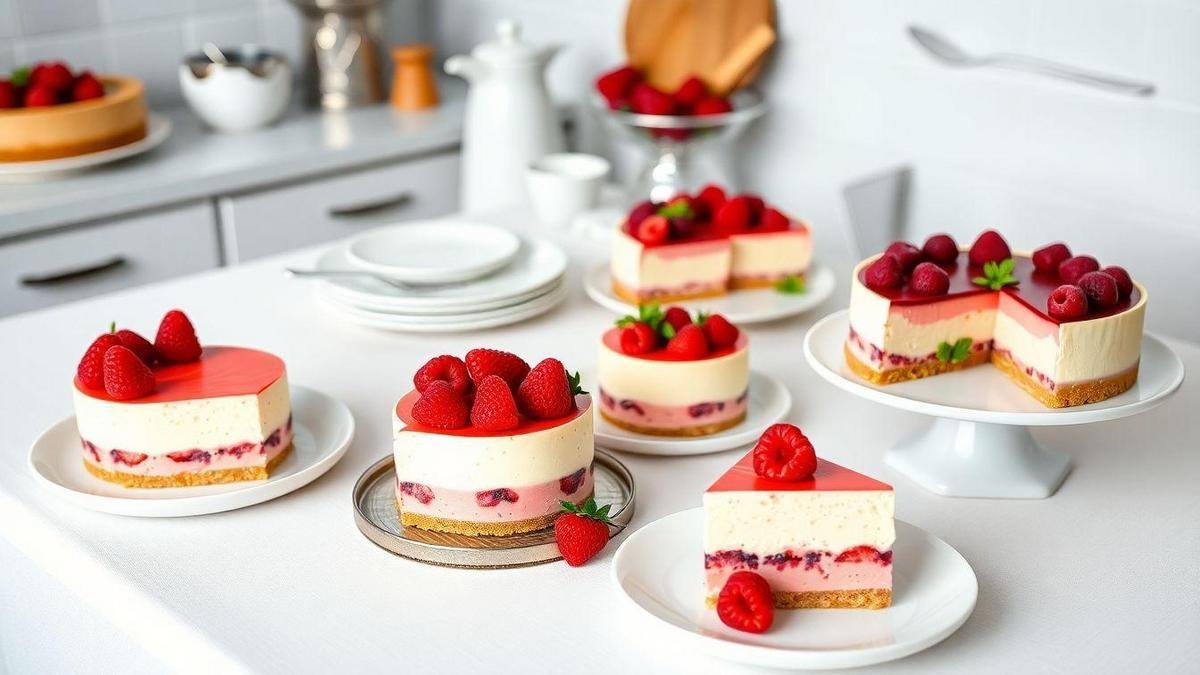 Variações do Cheesecake de Frutas Vermelhas Variações do Cheesecake de Frutas Vermelhas