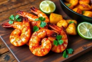 camarao-picante-com-coentro-e-batatas-sautees-saborosas