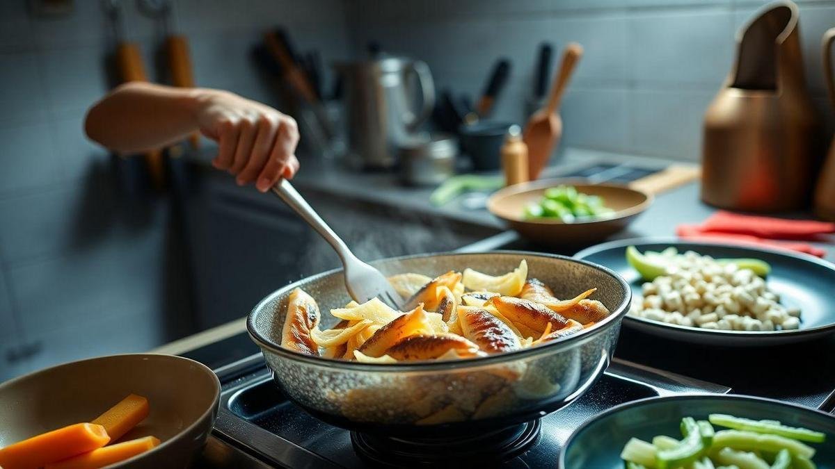 Passo a Passo para Preparar o Peixe Frito com Gengibre e Cebola Passo a Passo para Preparar o Peixe Frito com Gengibre e Cebola