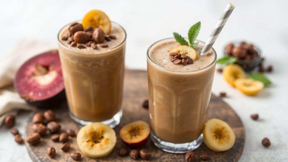 Receita de Smoothie de Café com Nozes Receita de Smoothie de Café com Nozes