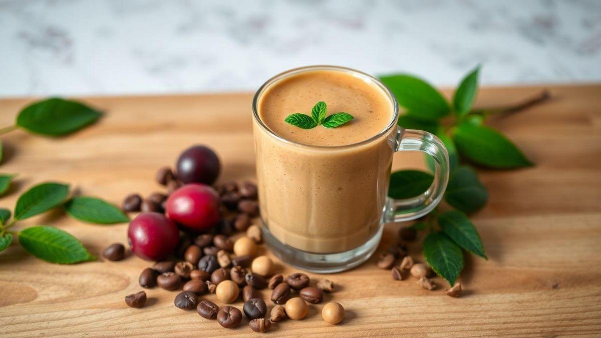 Smoothie de Café com Nozes para um Estilo de Vida Vegano Smoothie de Café com Nozes para um Estilo de Vida Vegano