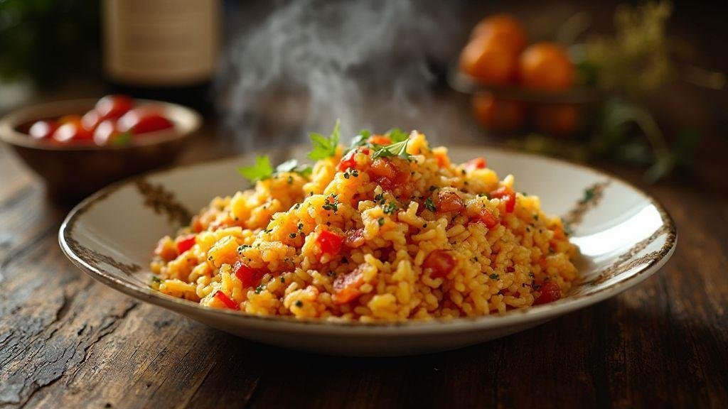 Arroz à grega irresistível com legumes e sabor caseiro